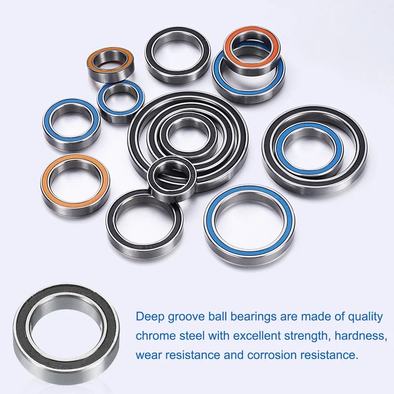 8pcs 6700-2RS Deep Groove Ball Bearings 10x15x4mm P6 (ABEC3)