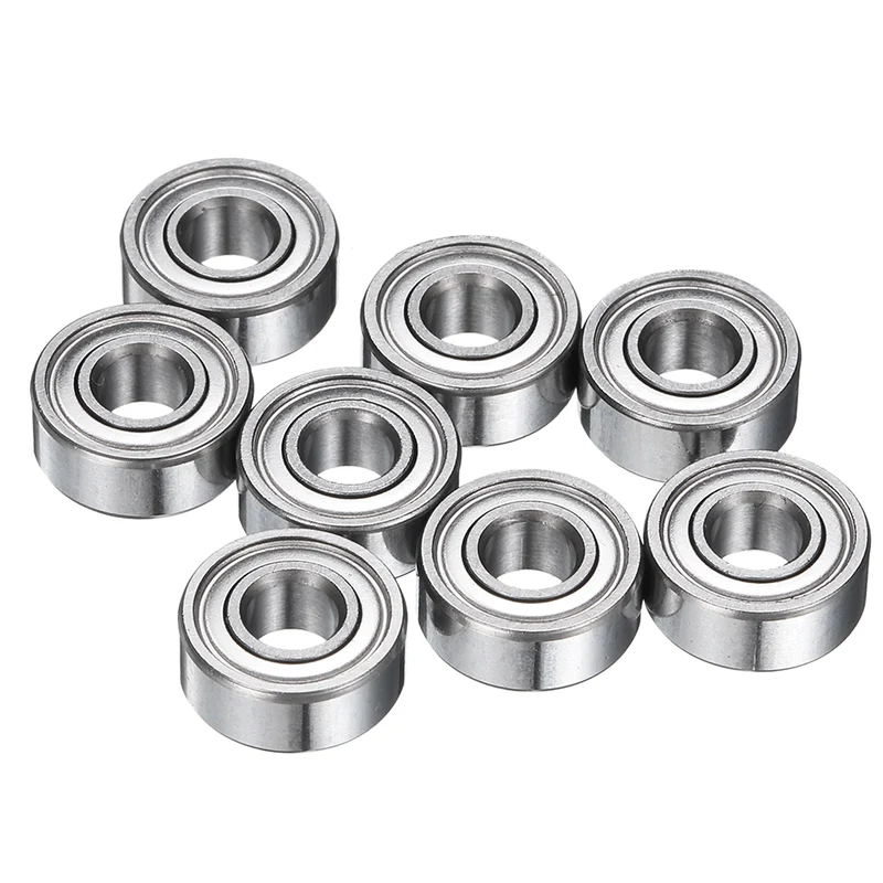 8Pcs MR104ZZ Deep Groove Ball Bearings, 4mm ID 10mm OD 4mm Width Bearing
