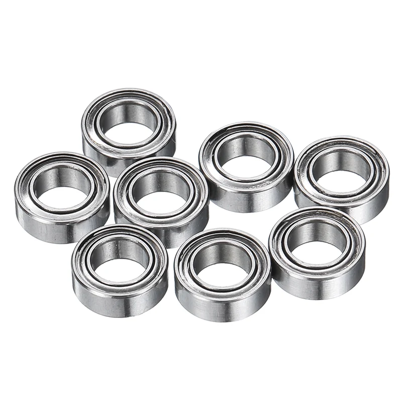 8Pcs MR74ZZ Deep Groove Ball Bearings 4mm ID 7mm OD 2.5mm Width Bearing