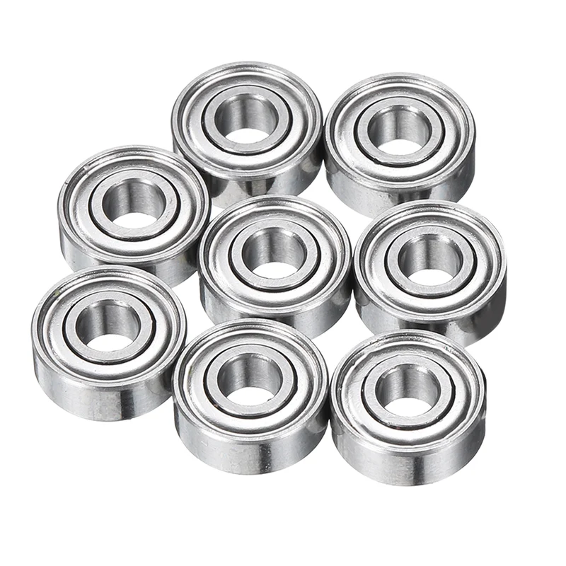 8Pcs MR83ZZ Deep Groove Ball Bearings, 3mm ID 8mm OD 3mm Width Bearing