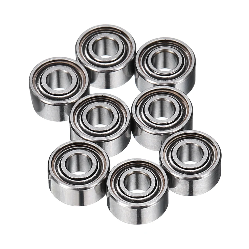 8Pcs MR52ZZ Deep Groove Ball Bearings 2mm ID 5mm OD 2.5mm Width Bearing