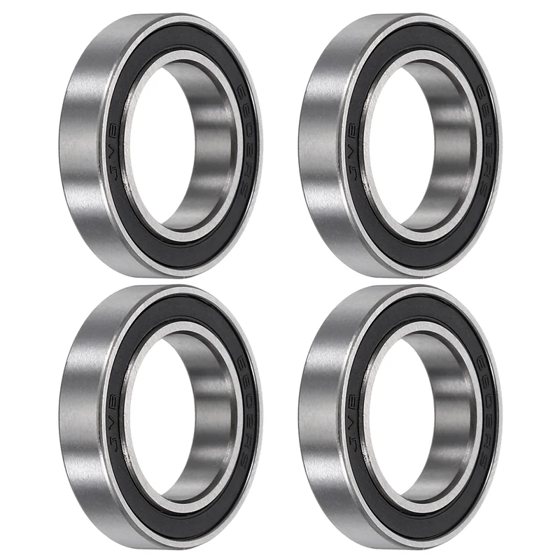 4Pcs 6802-2RS Deep Groove Ball Bearings 15x24x5mm ZV4 Level ABEC7 Precision