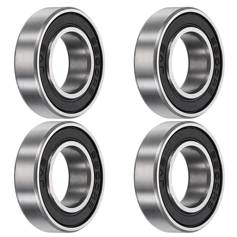 4Pcs 6800-2RS Deep Groove Ball Bearings 10x19x5mm ZV4 Level ABEC7 Precision