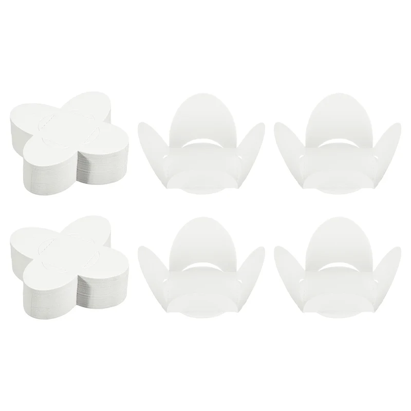 100Pcs Truffle Wrappers, Mini Cupcake Liners Chocolate Cups Liners, White