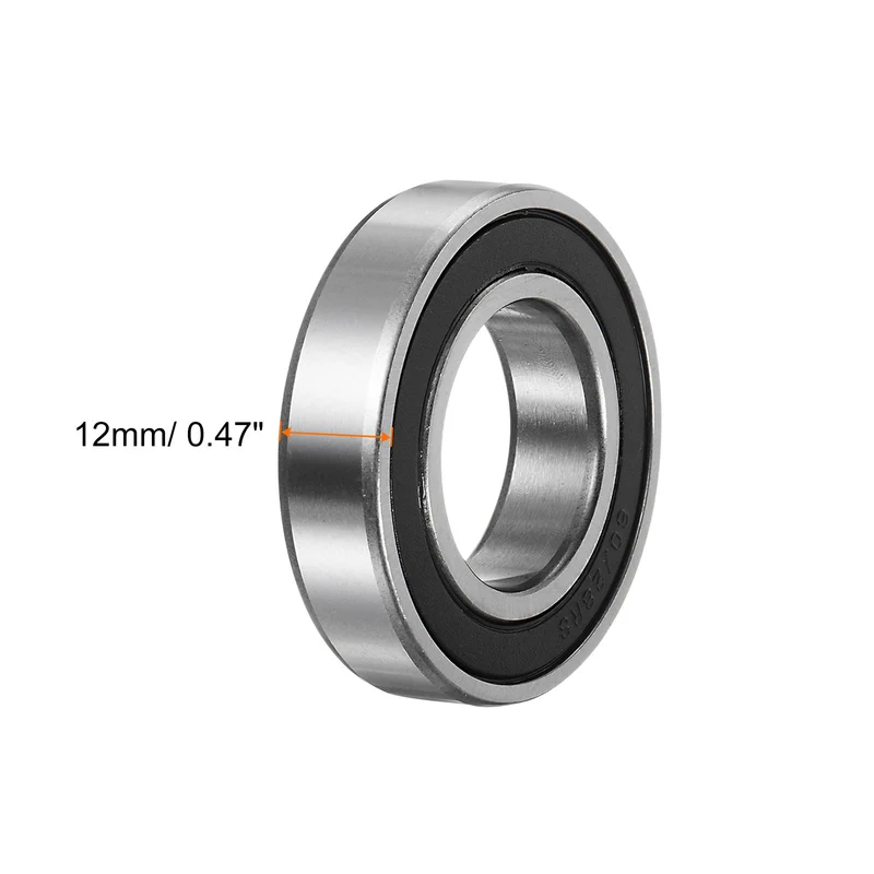 2pcs 60/28-2RS Deep Groove Ball Bearing 28 x 52 x 12mm Z1 Double Sealed Bearing