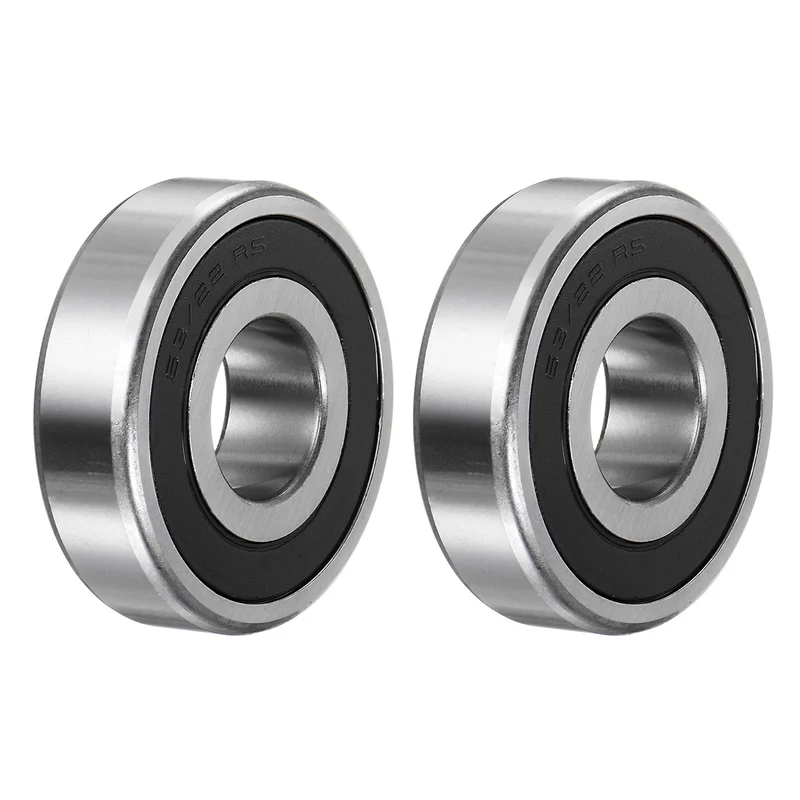 2Set, 63/22-2RS Deep Groove Ball Bearing 22 x 56 x 16mm Z1 Double Sealed Bearing