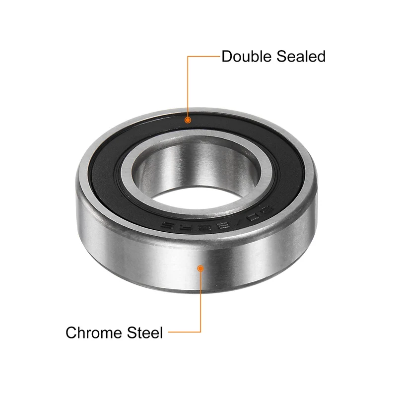 60/22-2RS Deep Groove Ball Bearing, 22 x 44 x 12mm Z1 Double Rubber Bearing