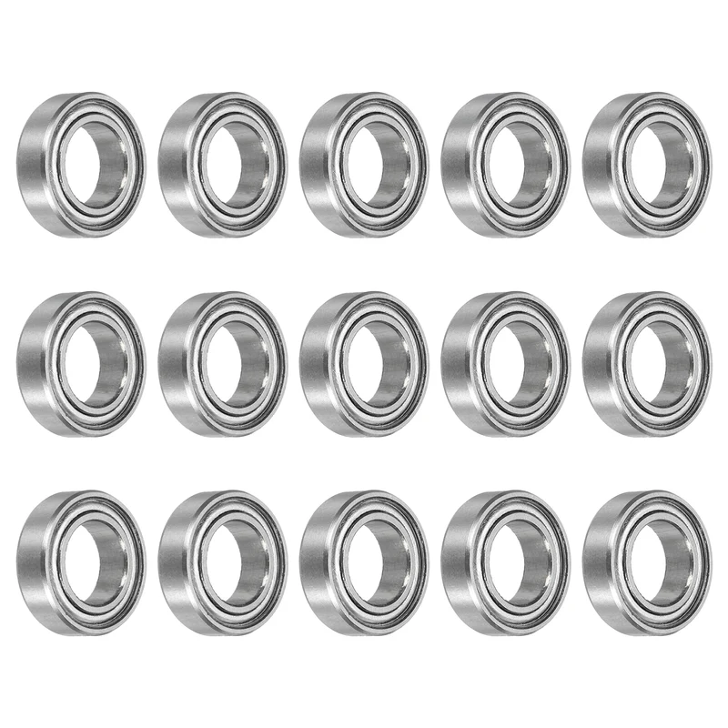 15pcs MR148ZZ Deep Groove Ball Bearings 8x14x4mm, P6 (ABEC 3)