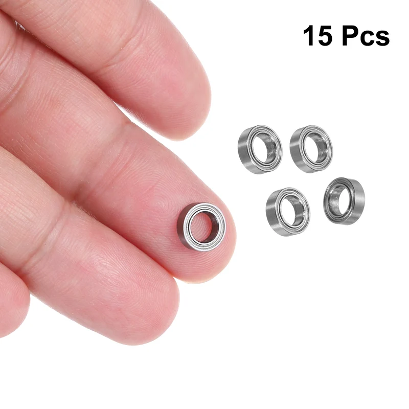 15pcs MR85ZZ Deep Groove Ball Bearings 5x8x2.5mm, P6 (ABEC 3)