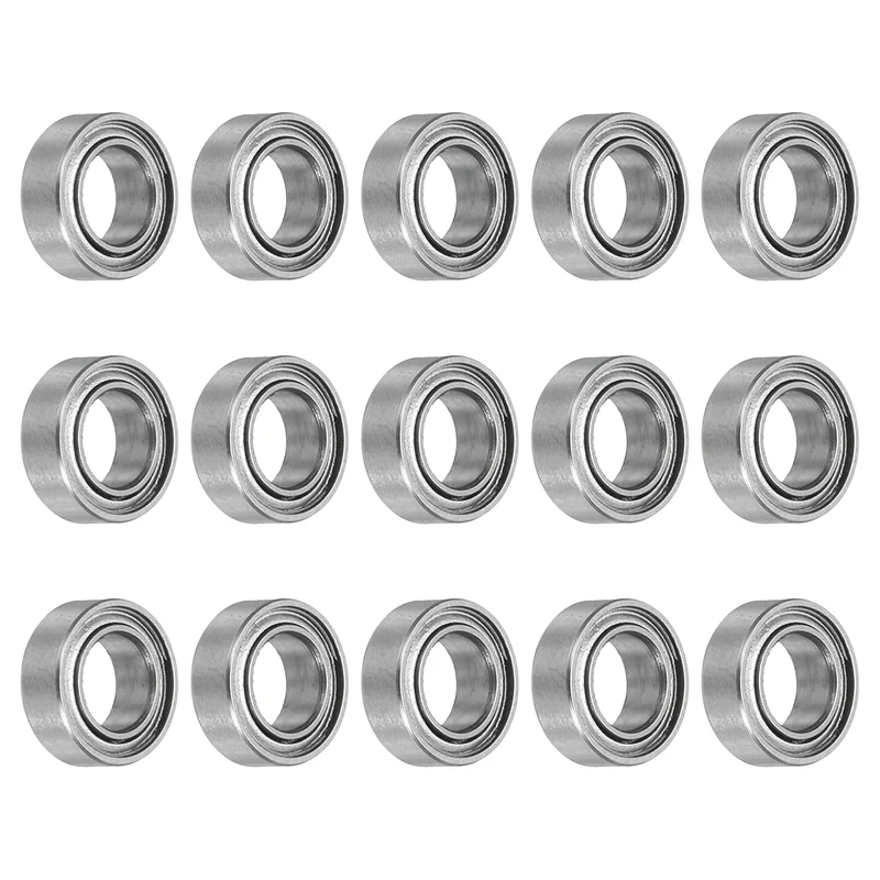 15pcs MR74ZZ Deep Groove Ball Bearings 4x7x2.5mm, P6 (ABEC 3)