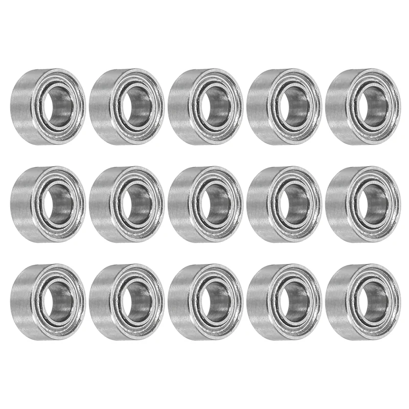 15pcs MR63ZZ Deep Groove Ball Bearings 3x6x2mm, P6 (ABEC 3)