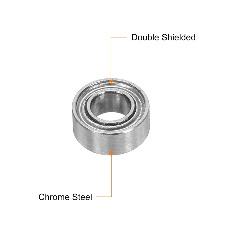 15pcs MR63ZZ Deep Groove Ball Bearings 3x6x2mm, P6 (ABEC 3)
