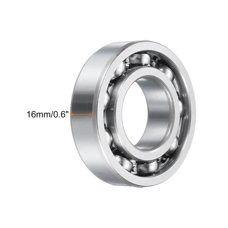 2pcs 6206 Deep Groove Ball Bearing, 35x62x14mm C3 Open Type Bearings