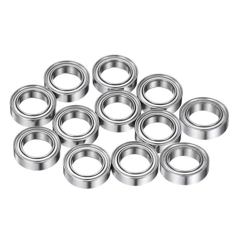 12Pcs MR117ZZ Deep Groove Ball Bearings 7mm ID 11mm OD 3mm Width Bearing