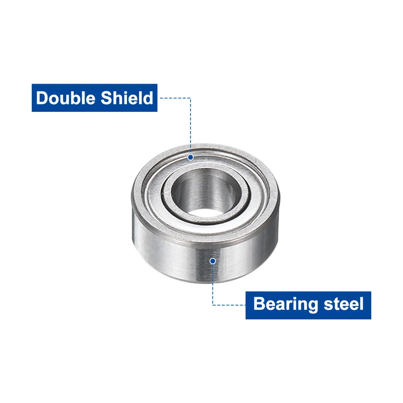 12Pcs MR104ZZ Deep Groove Ball Bearings 4mm ID 10mm OD 4mm Width Bearing