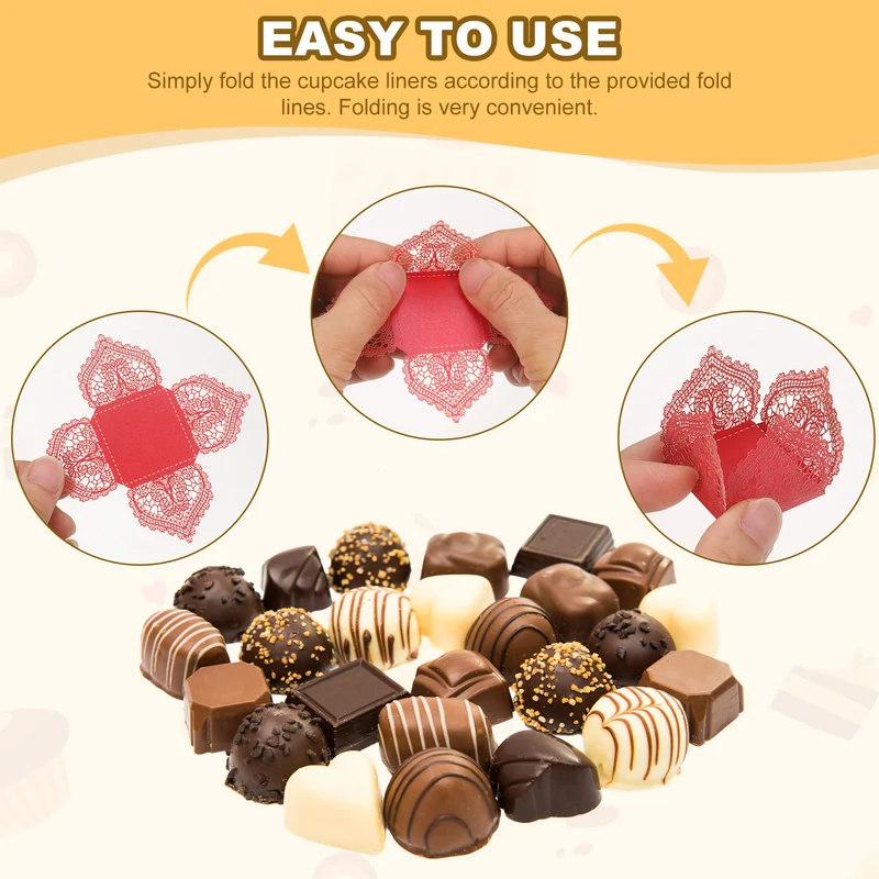 30PCS 4.1 Inch Truffle Wrappers for Wedding Birthday, Pink