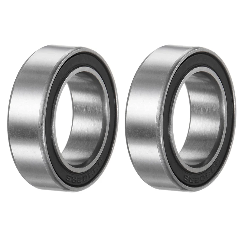 2pcs 63802-2RS Deep Groove Ball Bearing 15 x 24 x 7mm Z1 Double Rubber Bearing