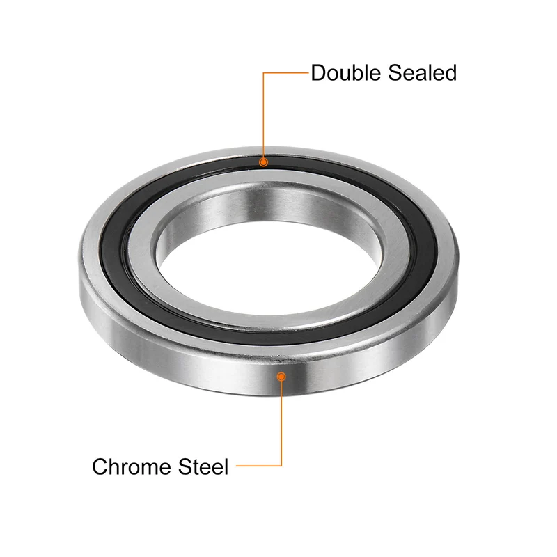 2pcs 16008-2RS Deep Groove Ball Bearing 40 x 68 x 9mm Z0 Double Sealed Bearing