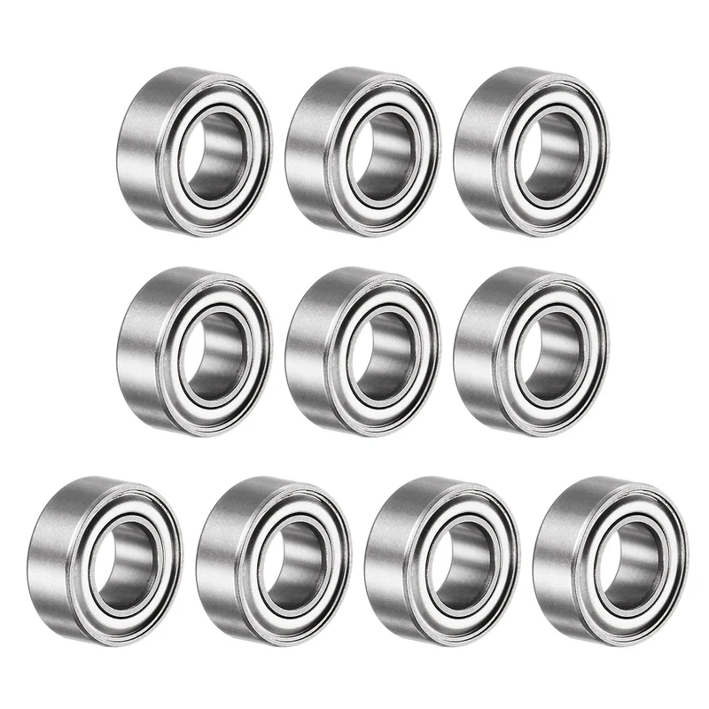 SR188ZZ Deep Groove Ball Bearing 10pcs 1/4"x1/2"x3/16" Z1 Double Steel Shielded