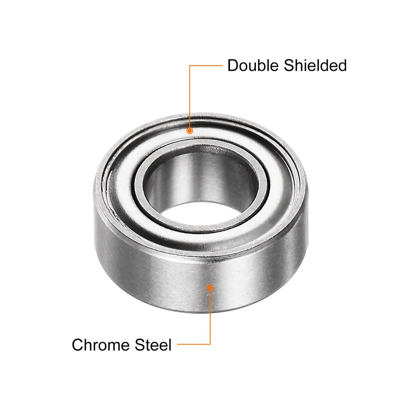 SR188ZZ Deep Groove Ball Bearing 10pcs 1/4"x1/2"x3/16" Z1 Double Steel Shielded