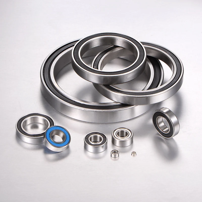 2pcs R18-2RS Deep Groove Ball Bearing 1 1/8"x2 1/8"x1/2" P0 Double Rubber Sealed