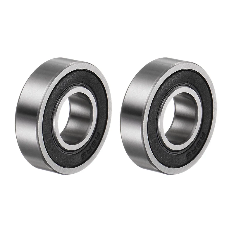 R8-2RS Deep Groove Ball Bearing 2pcs 1/2"x1 1/8"x5/16" Z2 Double Rubber Sealed