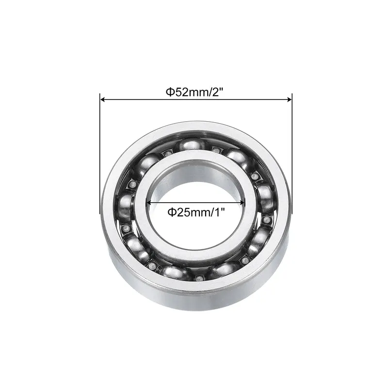 6205 Deep Groove Ball Bearing, 25x52x15mm C3 Open Type Bearings
