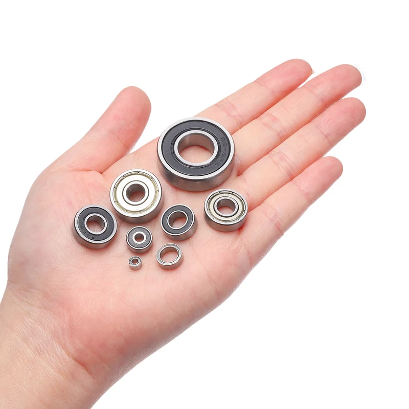8pcs R2-2RS Deep Groove Ball Bearing 1/8"x3/8"x5/32" Z2 Double Iron Shielded