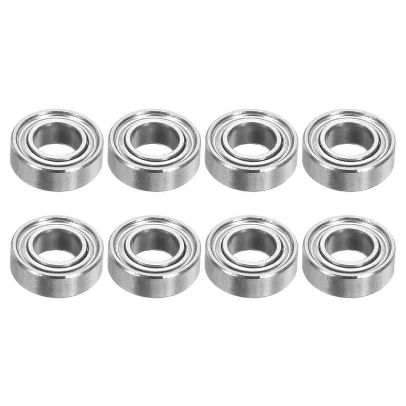 8pcs R166ZZ Deep Groove Ball Bearing 3/16"x3/8"x1/8" Z1 Double Iron Shielded