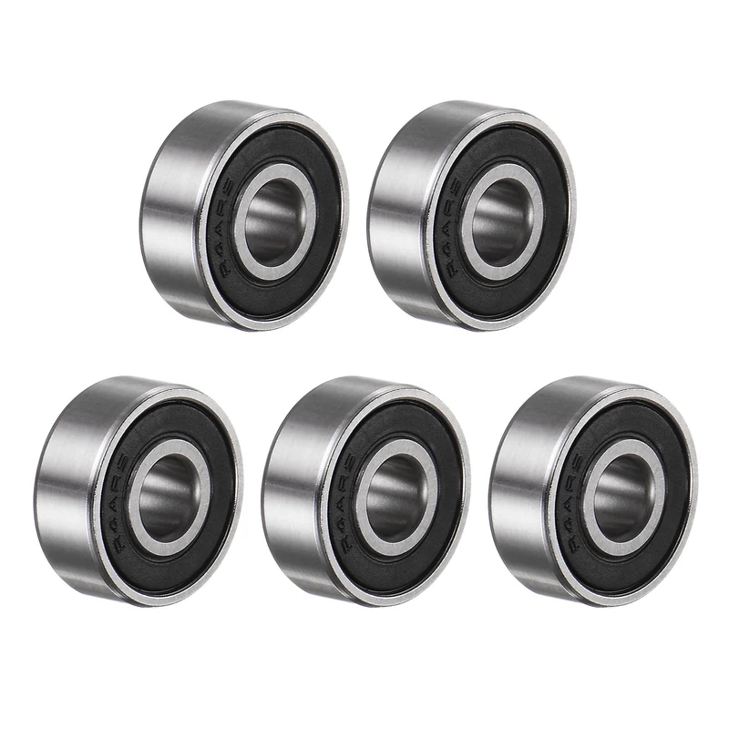 R4A-2RS Deep Groove Ball Bearing 5pcs 1/4"x3/4"x9/32" Z2 Double Rubber Sealed