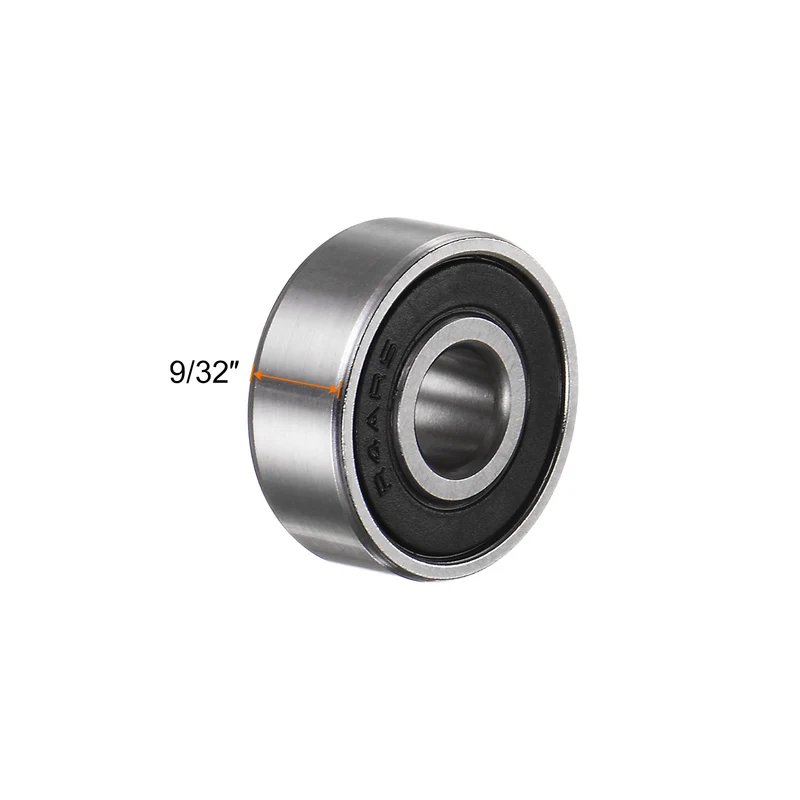 R4A-2RS Deep Groove Ball Bearing 5pcs 1/4"x3/4"x9/32" Z2 Double Rubber Sealed
