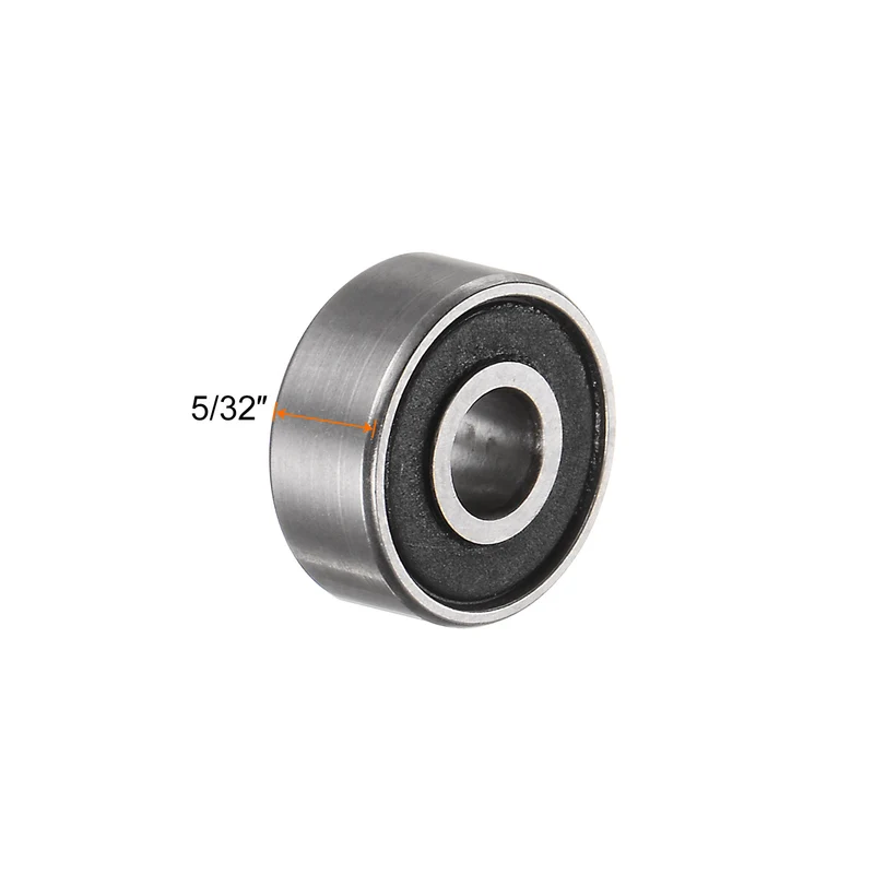 R2-2RS Deep Groove Ball Bearing 5pcs 1/8"x3/8"x5/32" Z2 Double Rubber Sealed