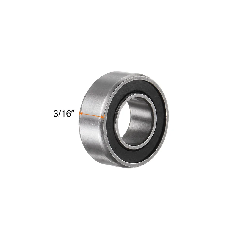 R188-2RS Deep Groove Ball Bearing 10pcs 1/4"x1/2"x3/16" Z2 Double Rubber Sealed