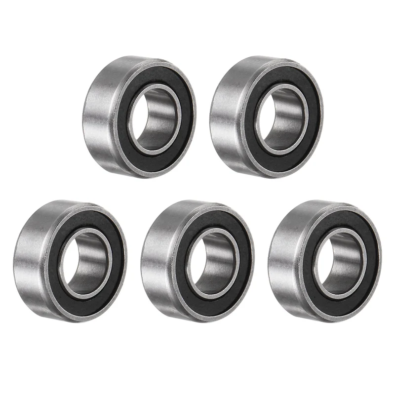R188-2RS Deep Groove Ball Bearing 5pcs 1/4"x1/2"x3/16" Z2 Double Rubber Sealed