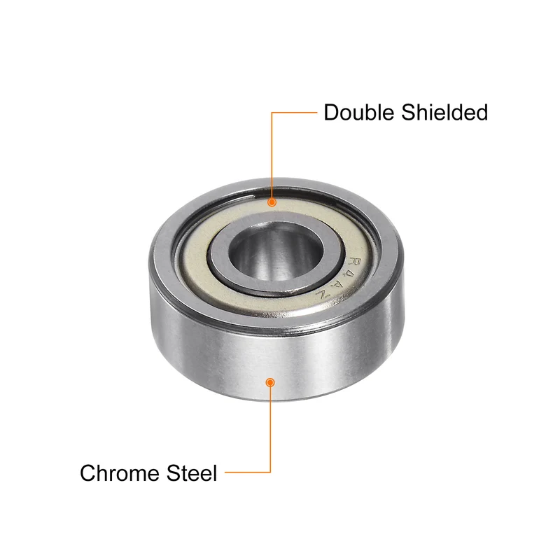 R4AZZ Deep Groove Ball Bearing 10pcs 1/4"x3/4"x9/32" Z2 Double Steel Shielded