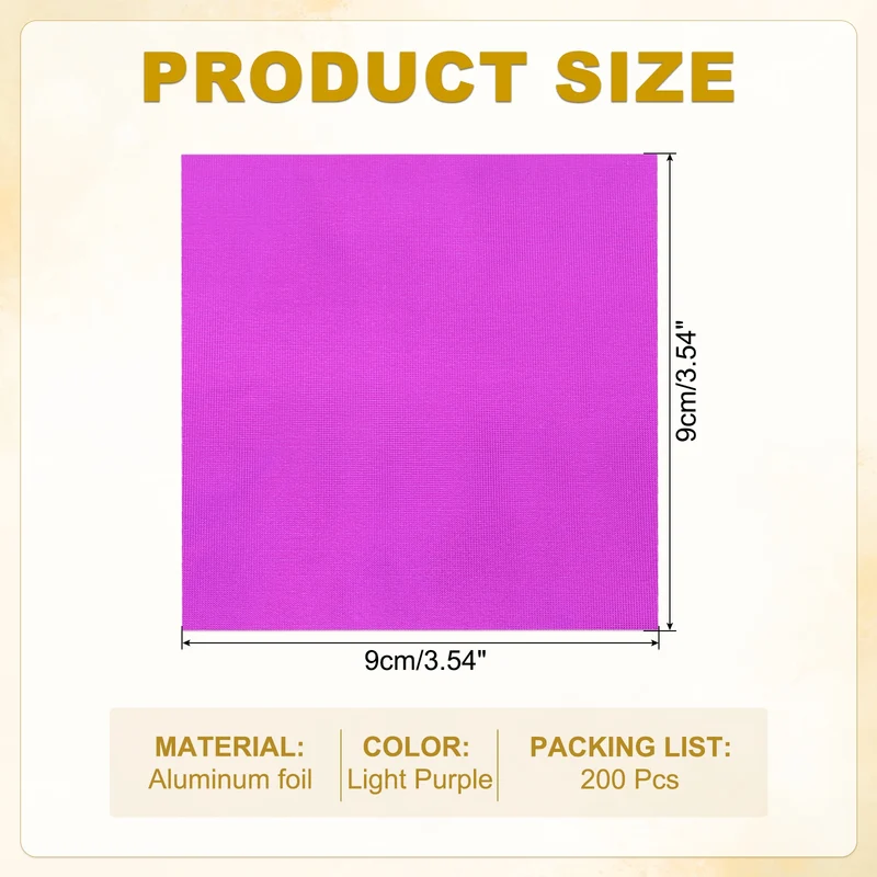 200 Pcs 4x4 Inch Foil Candy Wrappers Chocolate Wrapping Paper Light Rose Red