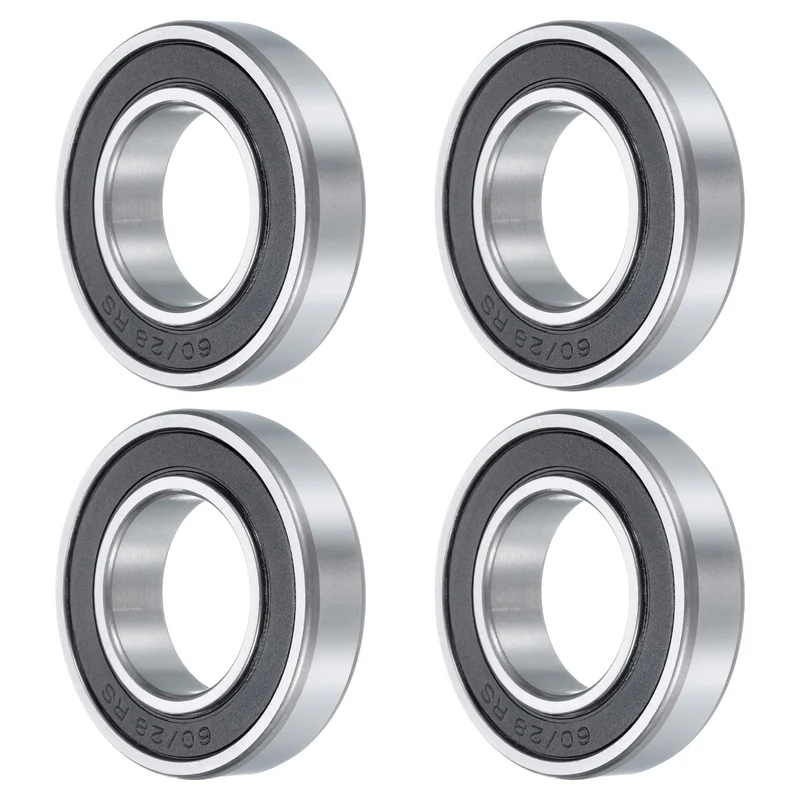 4 Pcs 60/52-2RS Deep Groove Ball Bearing, 52x52x12 mm Double Sealed Bearing Z3