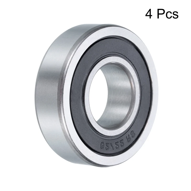 4 Pcs 62/22-2RS Deep Groove Ball Bearing, 22x50x14 mm Double Sealed Bearing Z3