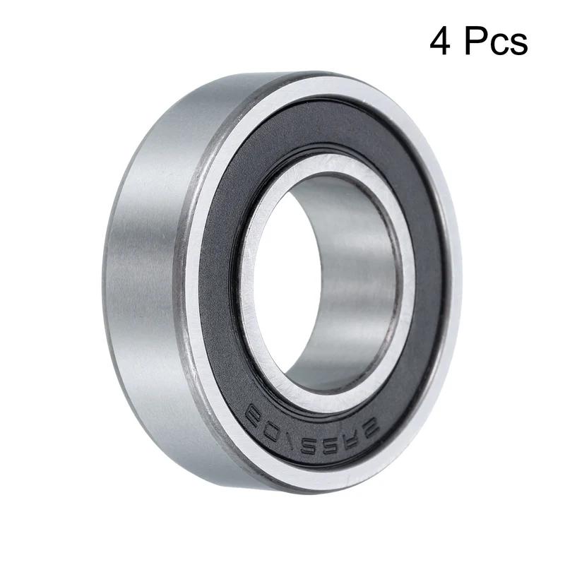 4 Pcs 60/22-2RS Deep Groove Ball Bearing, 22mm x 44mm x 12mm High Carbon Chrome Steel Z3 Double Rubber Sealed Bearing (ABEC3)