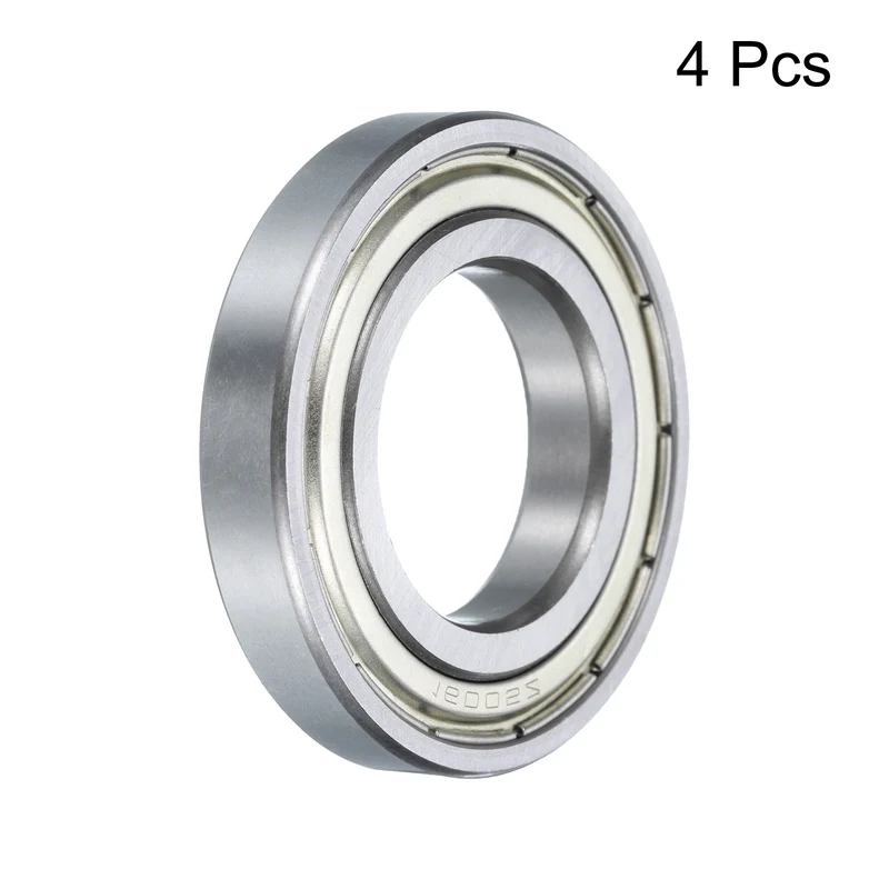 4 Pcs 16005-2Z Deep Groove Ball Bearing, 25x48x8 mm Double Sealed Bearing Z0