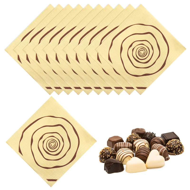 100Pcs Candy Foil Wrappers 3.9 x 3.9 Inch Chocolate Wrappers Gold)