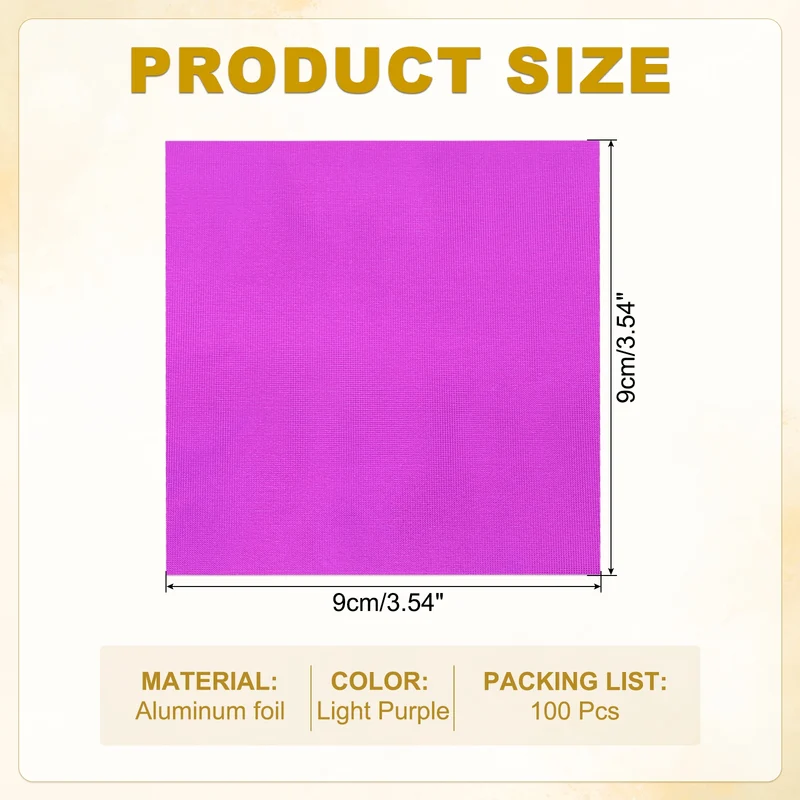 100 Pcs 4x4 Inch Foil Candy Wrappers Chocolate Wrapping Paper Light Rose Red