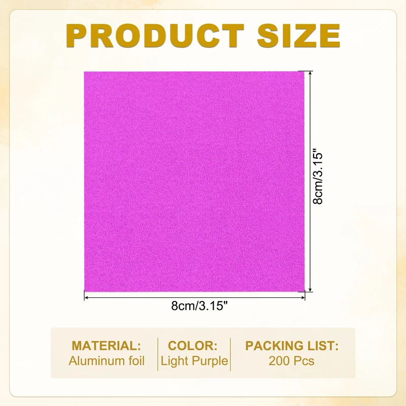 200 Pcs 3x3 Inch Foil Candy Wrappers Chocolate Wrapping Paper Dark Rose Red