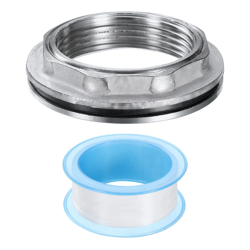 Bulkhead Fitting 1-1/2" Female 201 Stainless Steel Water Tank Connector