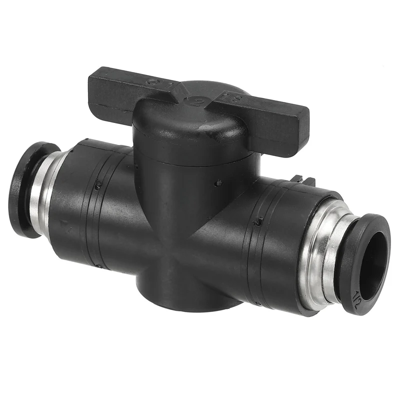 1 Pcs 1/2" Pneumatic Ball Valve, Push to Quick Connect Fittings