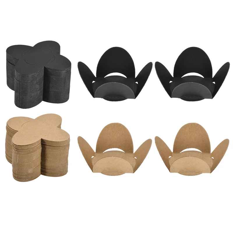 220Pcs Truffle Wrappers, Mini Cupcake Liners Chocolate Cups Liners, Black/Brown
