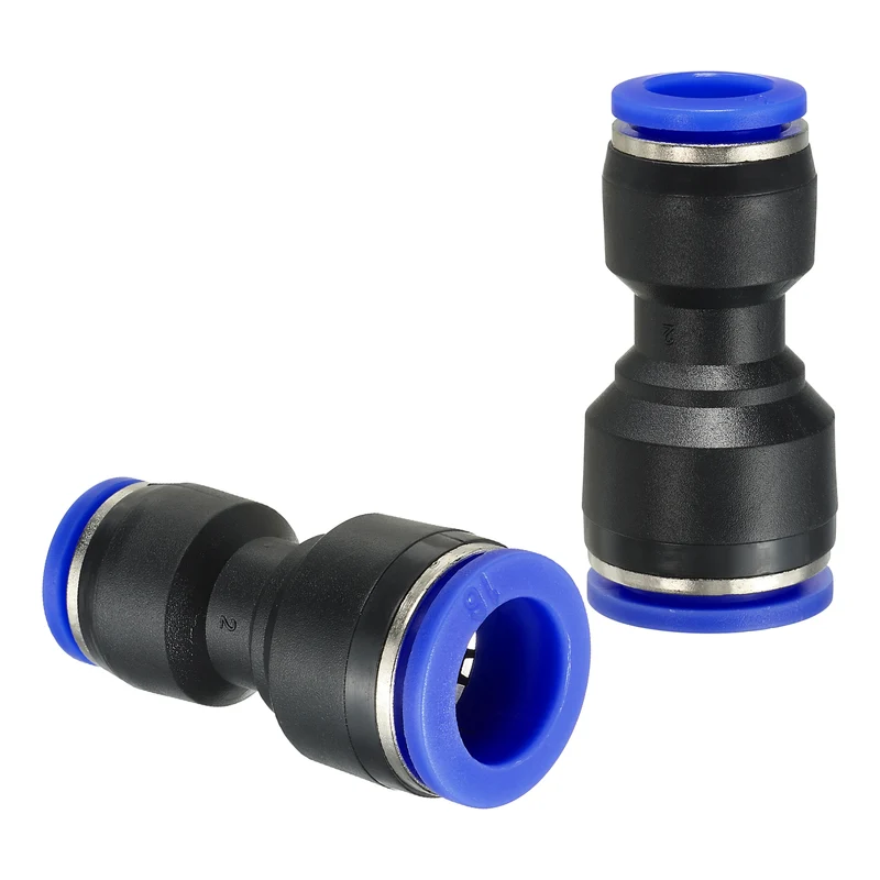 16 x 12mm Push to Connect Fitting Quick Release Pneumatic Connectors 5Pcs
