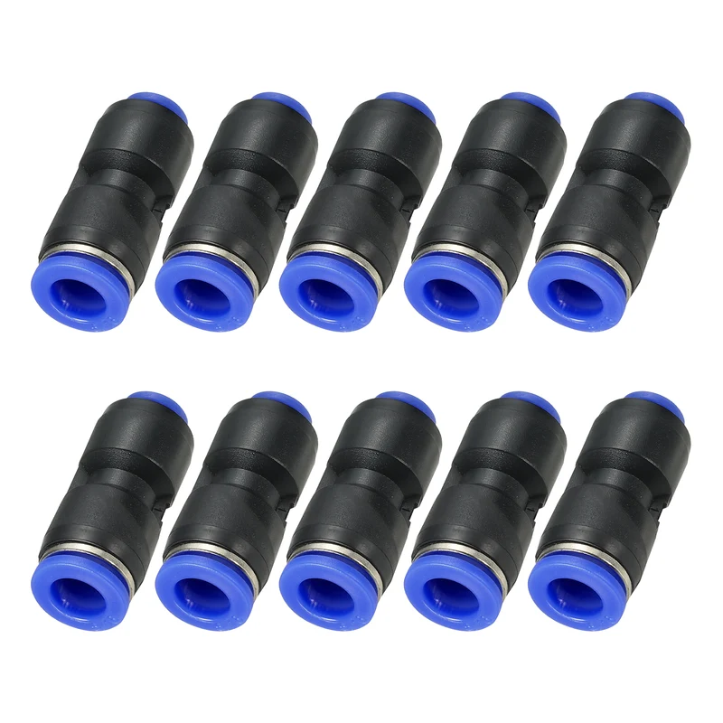 5/16 x 5/32" Push to Connect Fitting Quick Release Pneumatic Connectors 10Pcs