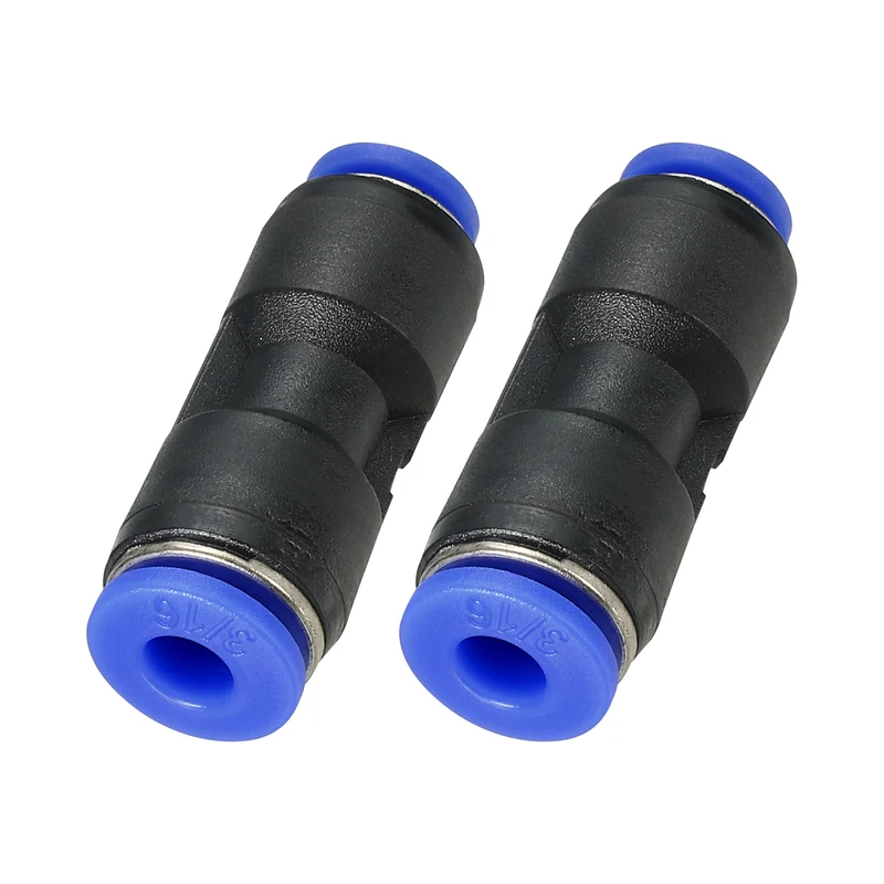 3/16 x 5/32" Push to Connect Fitting Quick Release Pneumatic Connectors 2Pcs