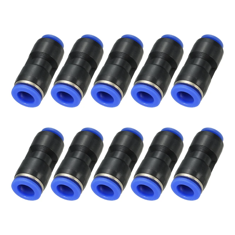 3/8 x 5/16" Push to Connect Fitting Quick Release Pneumatic Connectors 10Pcs